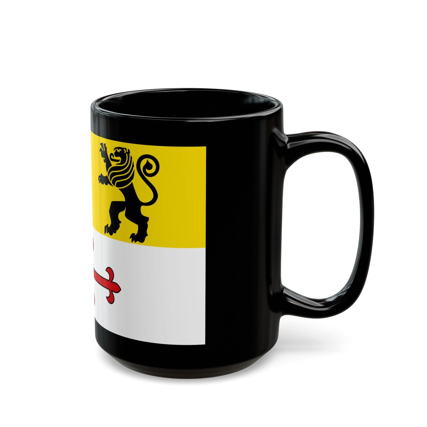 Flag of Heinsberg Germany - Black Coffee Mug-The Sticker Space