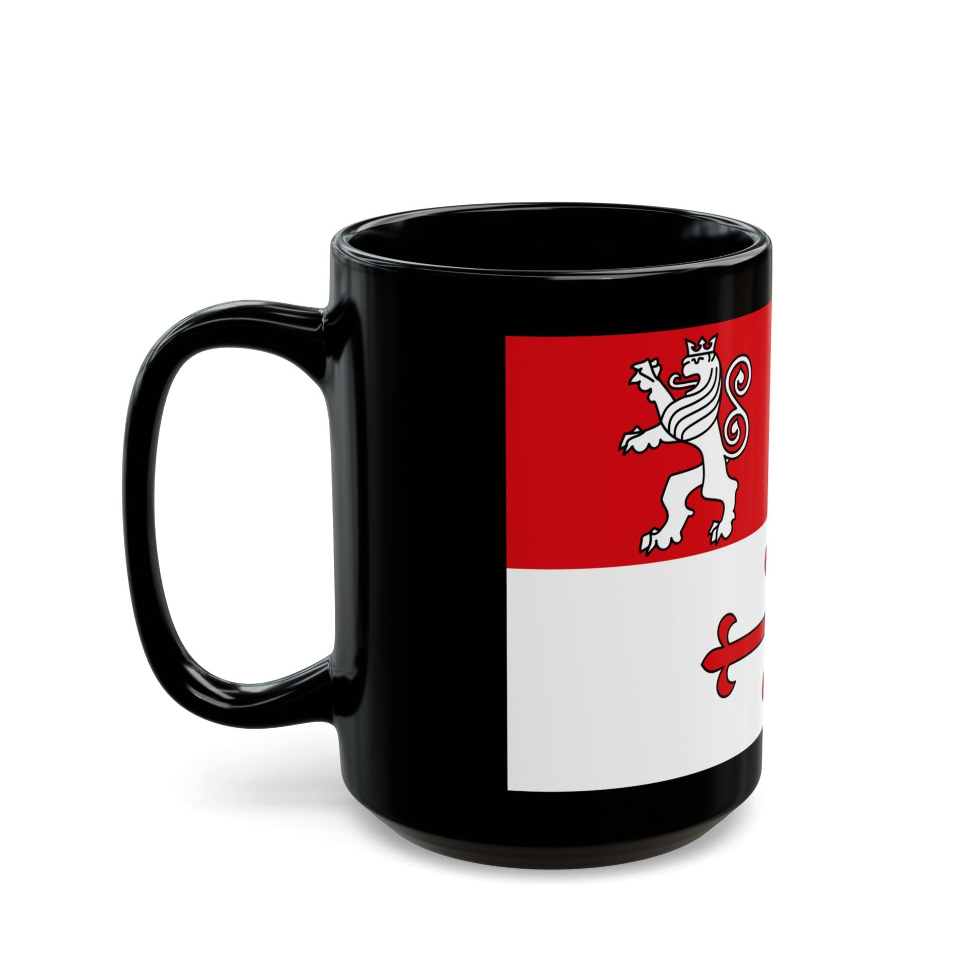 Flag of Heinsberg Germany - Black Coffee Mug-The Sticker Space