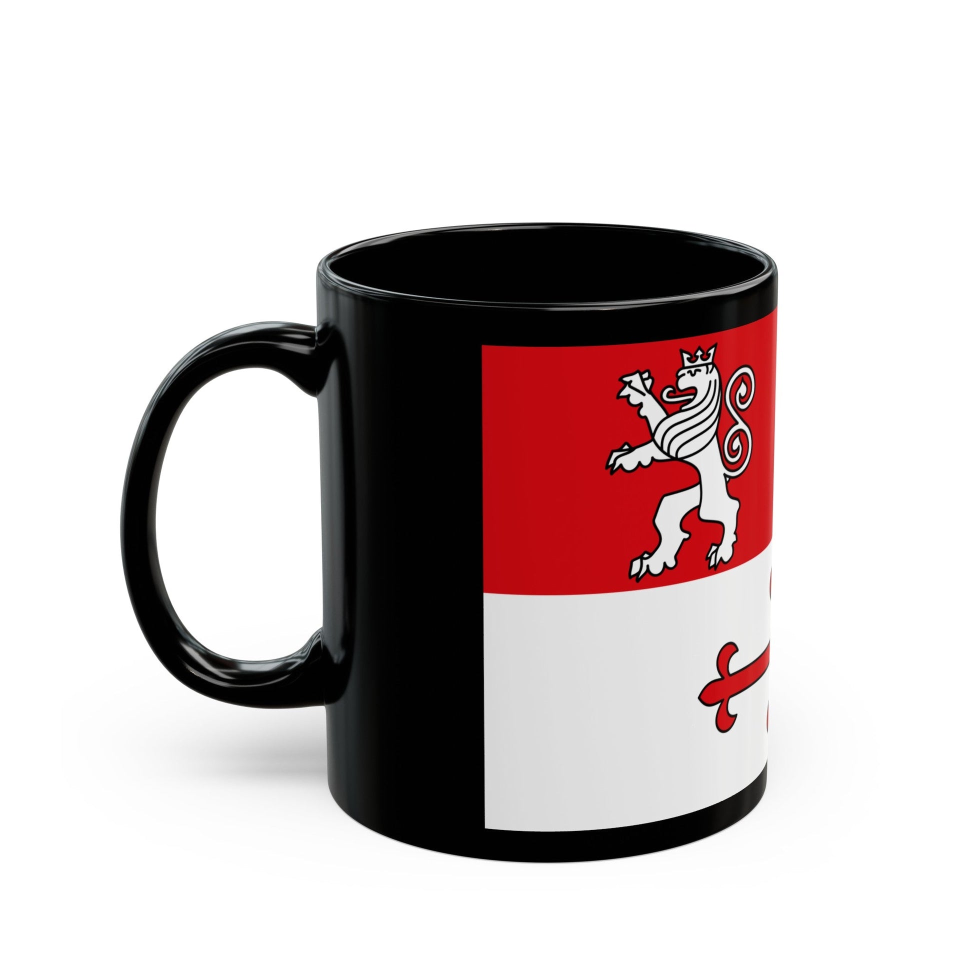 Flag of Heinsberg Germany - Black Coffee Mug-The Sticker Space