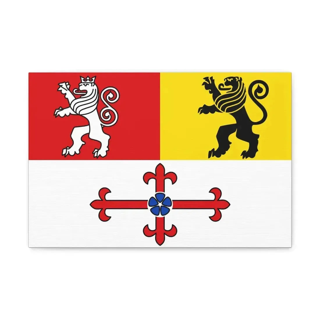 Flag of Heinsberg Germany - Canvas Wall Art 18″ x 12″ 1.25" - The Sticker Space