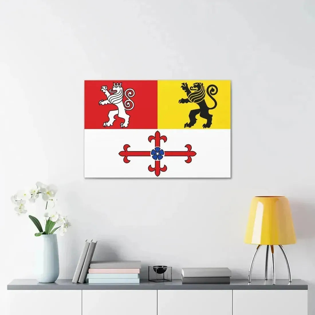 Flag of Heinsberg Germany - Canvas Wall Art - The Sticker Space