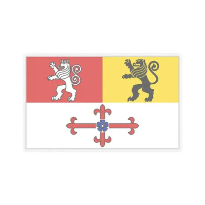 Flag of Heinsberg Germany - STICKER Vinyl Kiss-Cut Decal 2 Inch Transparent - The Sticker Space