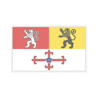 Flag of Heinsberg Germany - STICKER Vinyl Kiss-Cut Decal 3 Inch Transparent - The Sticker Space