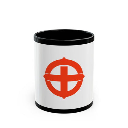 Flag of Hekinan Japan - Black Coffee Mug-11oz-The Sticker Space