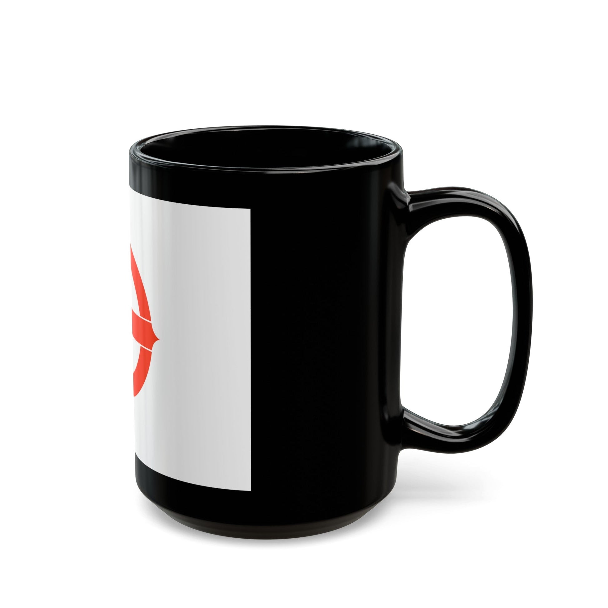 Flag of Hekinan Japan - Black Coffee Mug-The Sticker Space