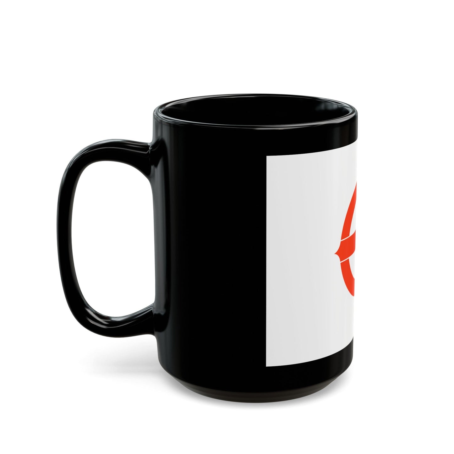 Flag of Hekinan Japan - Black Coffee Mug-The Sticker Space