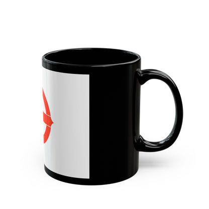 Flag of Hekinan Japan - Black Coffee Mug-The Sticker Space