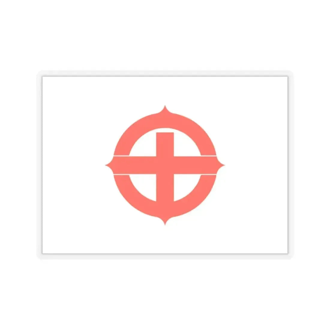 Flag of Hekinan Japan - STICKER Vinyl Kiss-Cut Decal 2 Inch Transparent - The Sticker Space