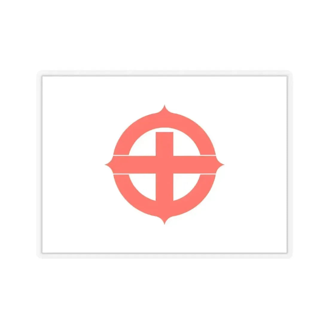 Flag of Hekinan Japan - STICKER Vinyl Kiss-Cut Decal 3 Inch Transparent - The Sticker Space