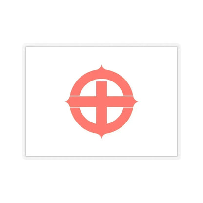 Flag of Hekinan Japan - STICKER Vinyl Kiss-Cut Decal 3 Inch Transparent - The Sticker Space