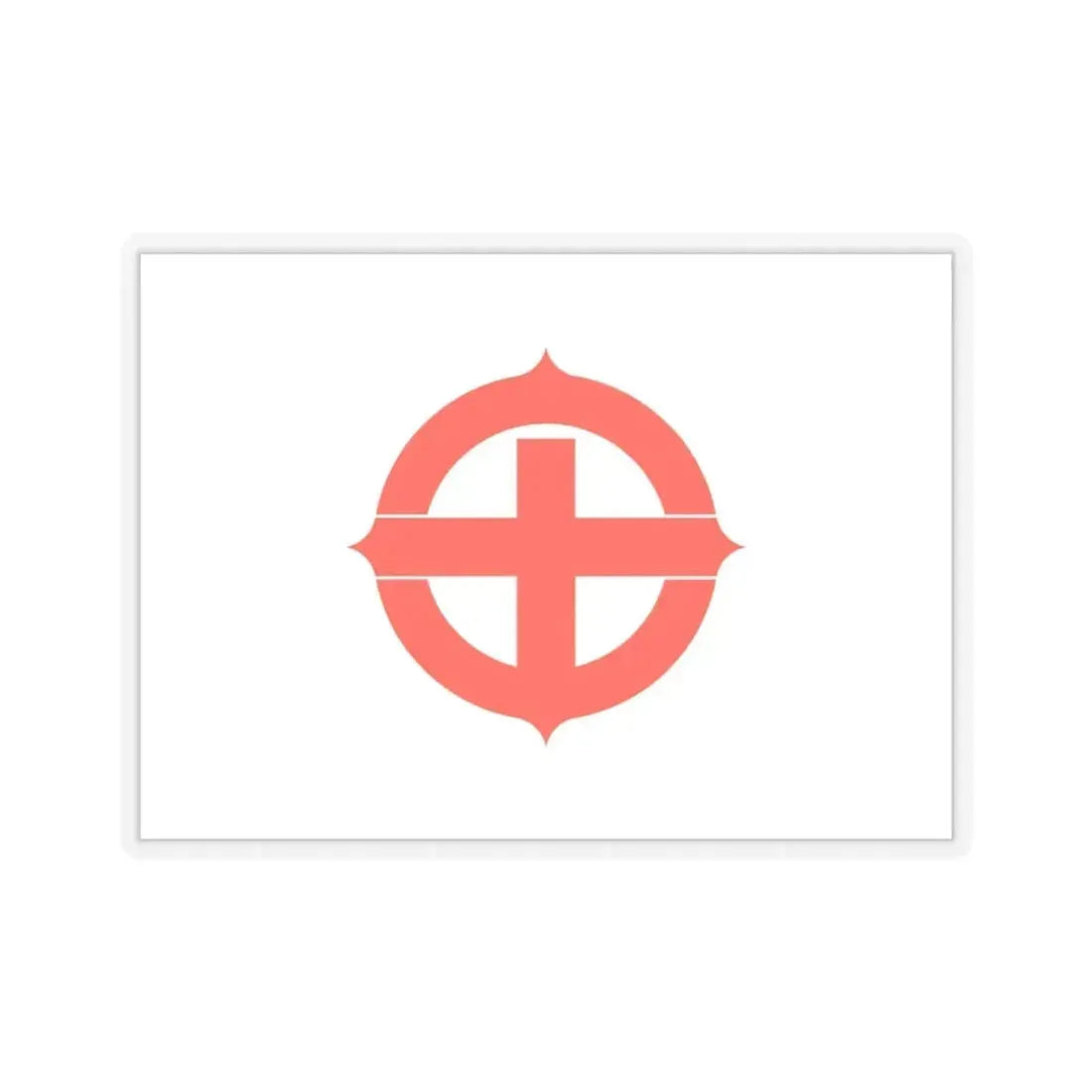 Flag of Hekinan Japan - STICKER Vinyl Kiss-Cut Decal 4 Inch Transparent - The Sticker Space