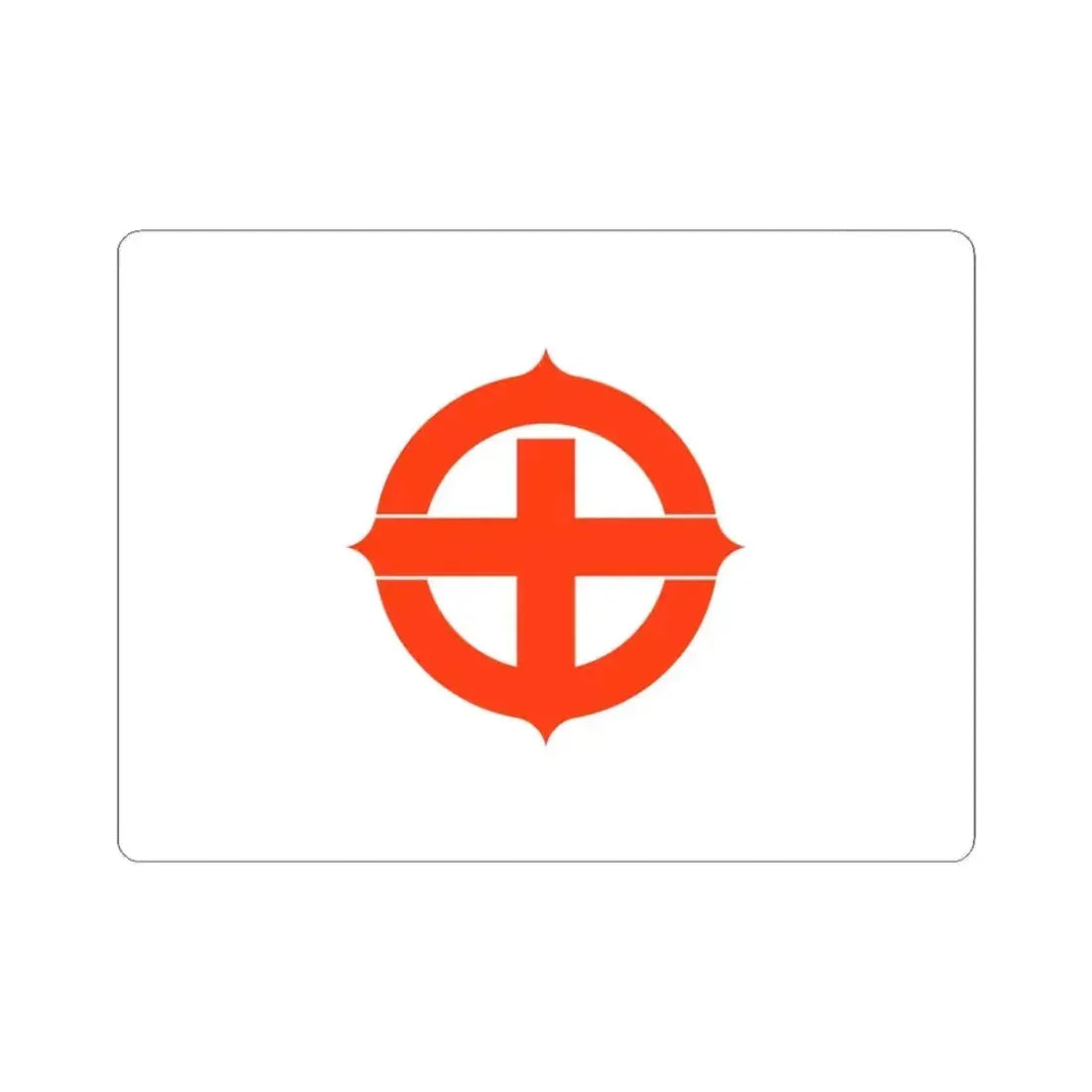 Flag of Hekinan Japan - STICKER Vinyl Kiss-Cut Decal 4 Inch White - The Sticker Space