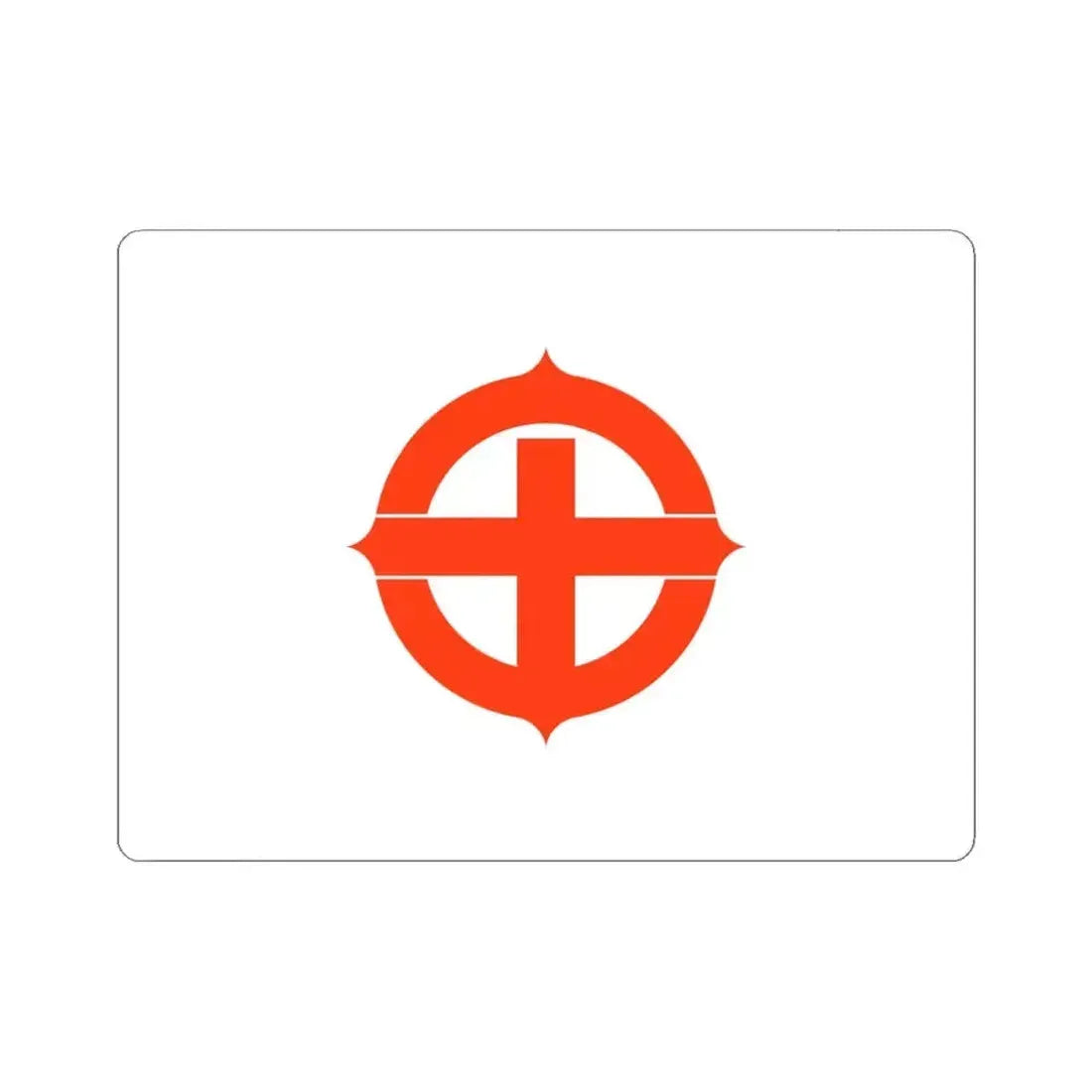 Flag of Hekinan Japan - STICKER Vinyl Kiss-Cut Decal 6 Inch White - The Sticker Space