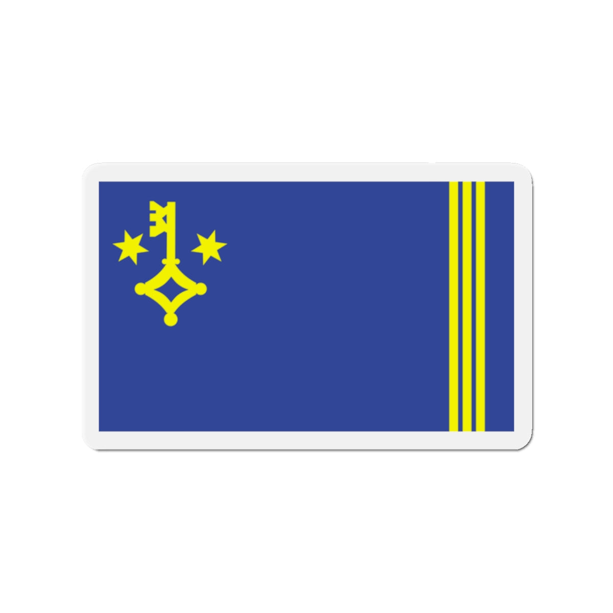 Flag of Hel Poland - Die-Cut Magnet-2" x 2"-The Sticker Space