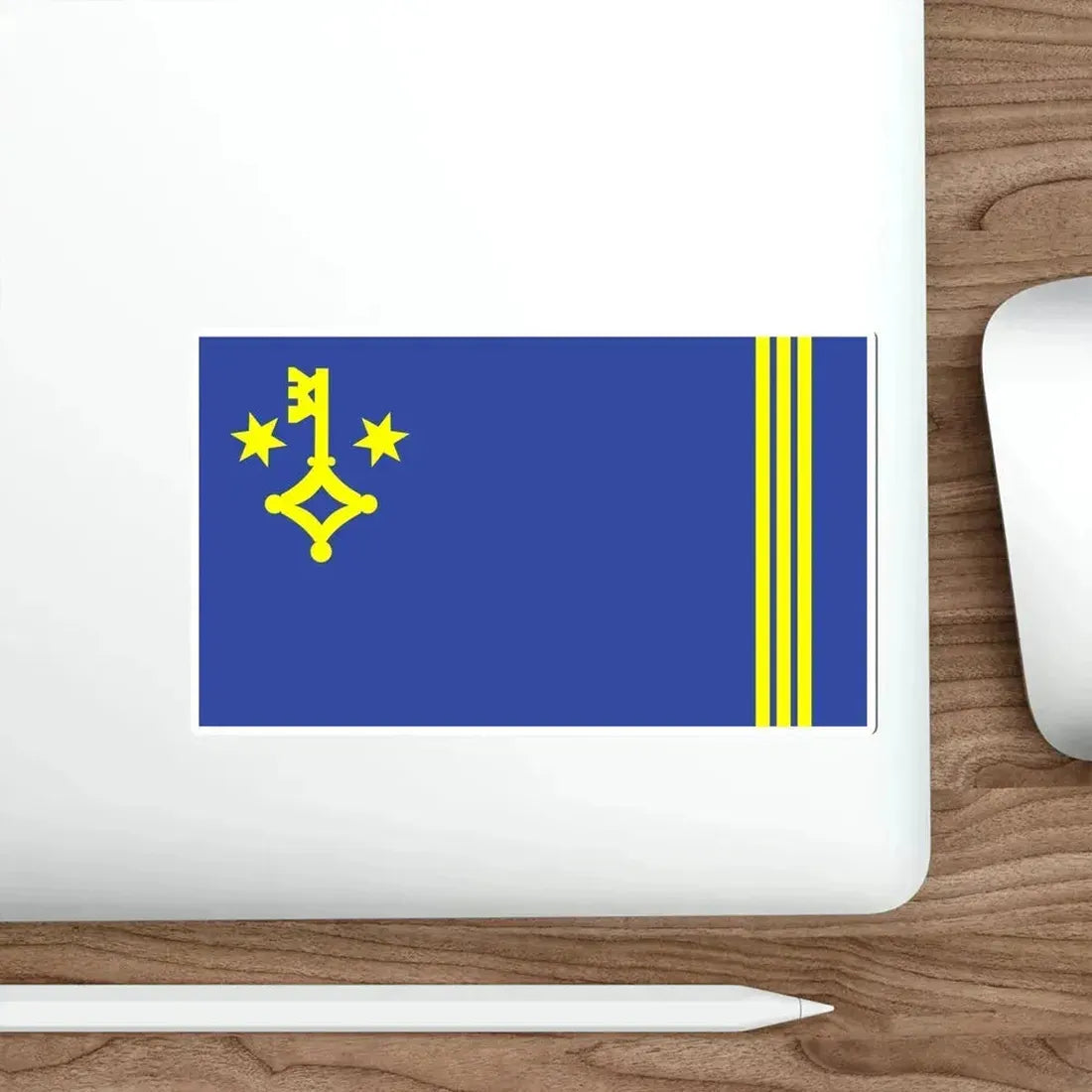 Flag of Hel Poland STICKER Vinyl Die-Cut Decal - The Sticker Space