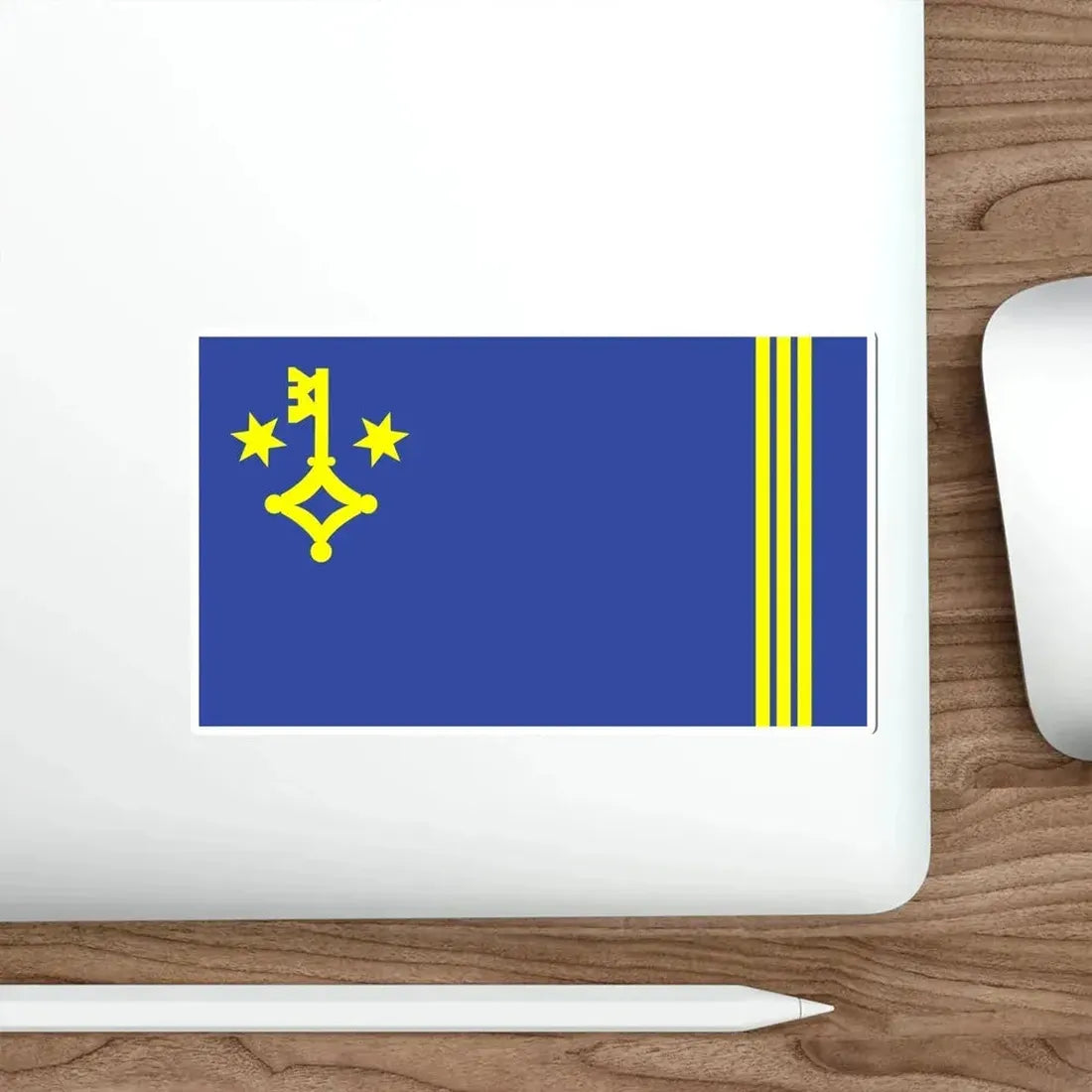 Flag of Hel Poland STICKER Vinyl Die-Cut Decal - The Sticker Space