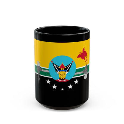 Flag of Hela Papa New Guinea - Black Coffee Mug-15oz-The Sticker Space