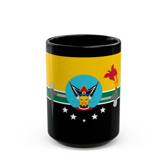 Flag of Hela Papa New Guinea - Black Coffee Mug-15oz-The Sticker Space