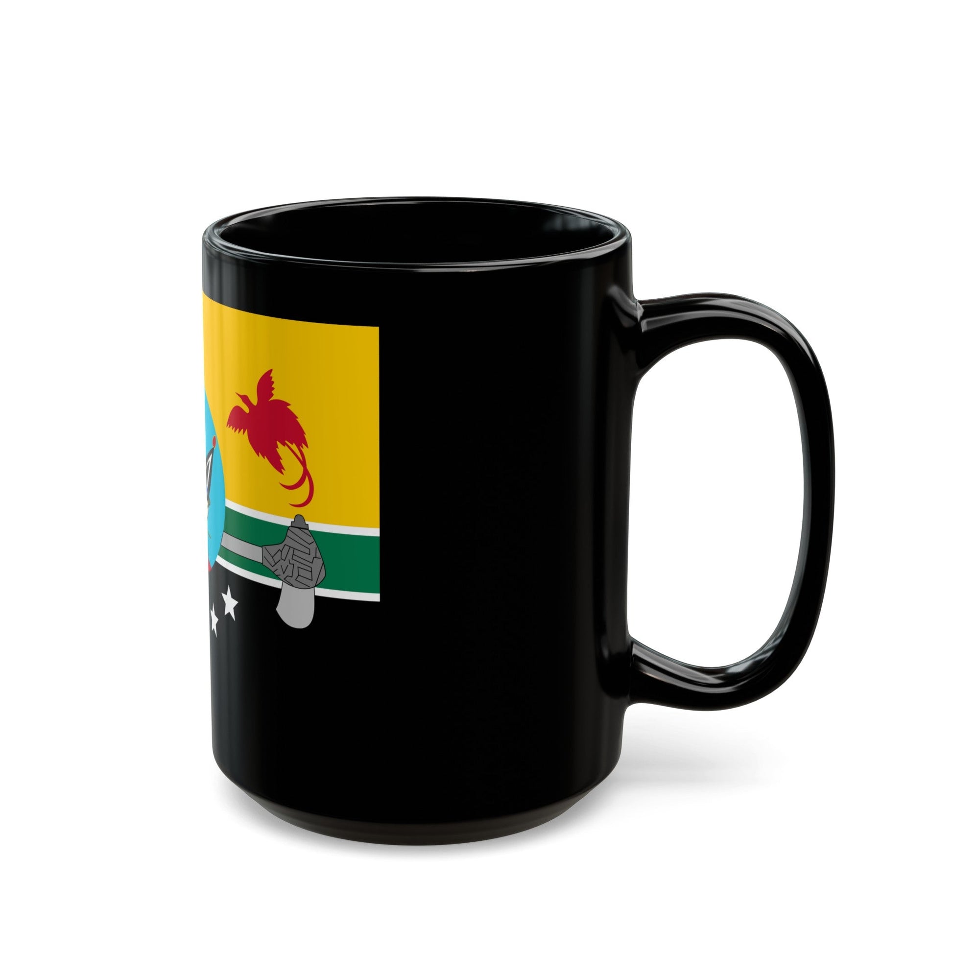 Flag of Hela Papa New Guinea - Black Coffee Mug-The Sticker Space