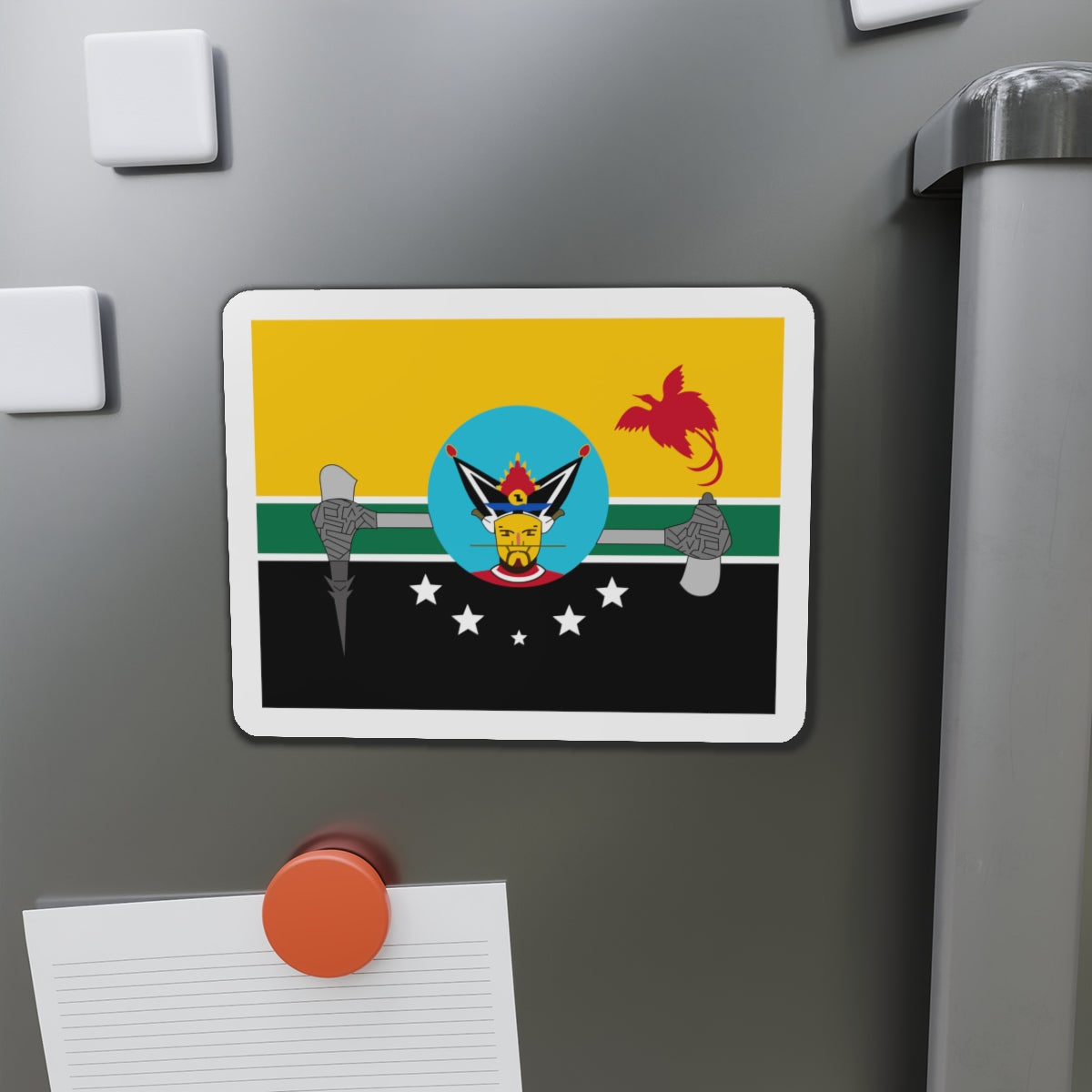 Flag of Hela Papa New Guinea - Die-Cut Magnet-The Sticker Space