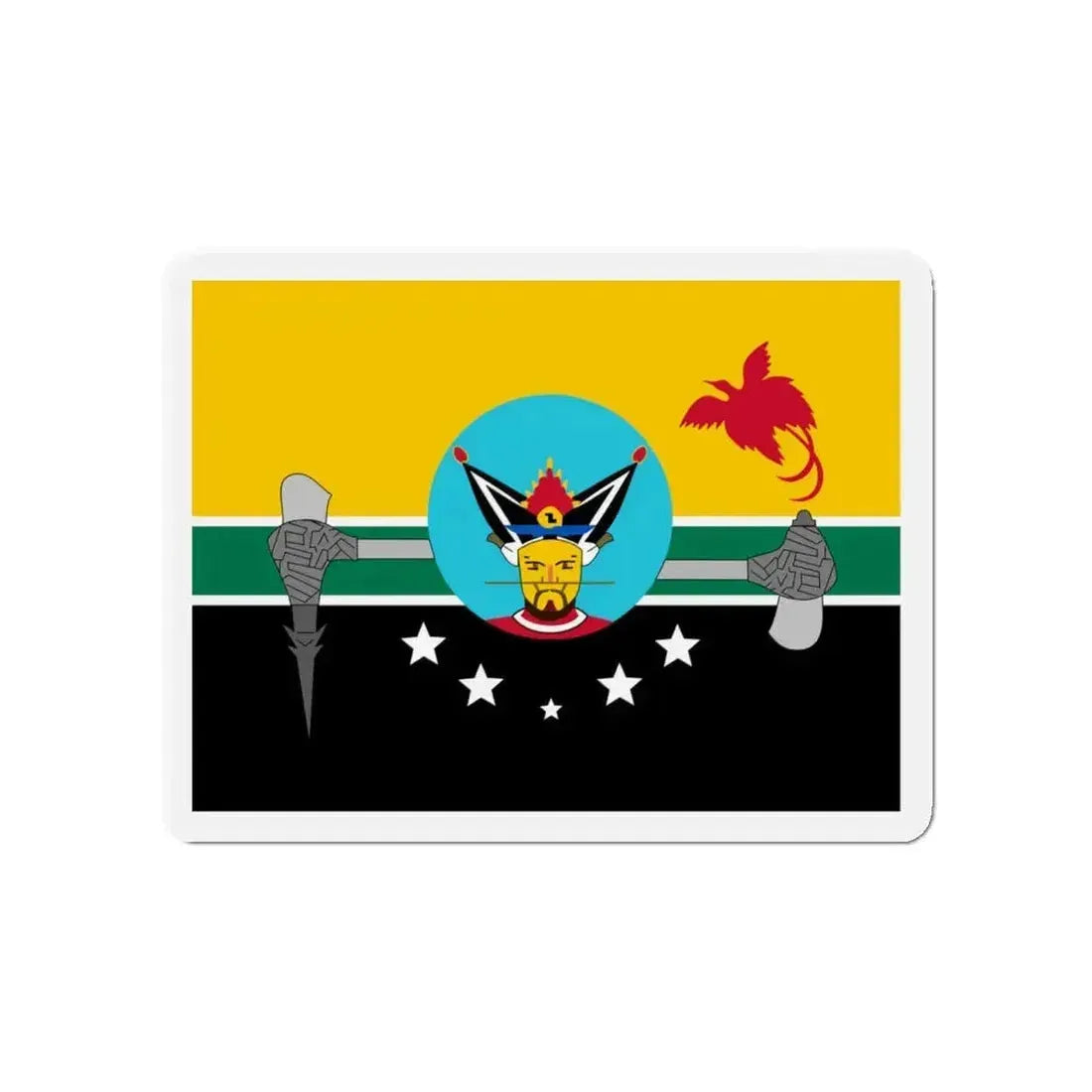 Flag of Hela Papa New Guinea - Refrigerator Magnet - The Sticker Space