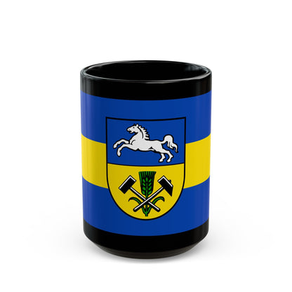 Flag of Helmstedt Germany - Black Coffee Mug-15oz-The Sticker Space