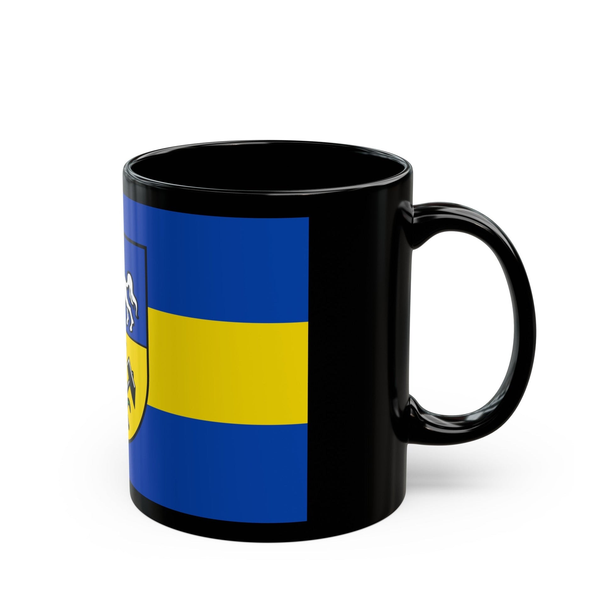 Flag of Helmstedt Germany - Black Coffee Mug-The Sticker Space