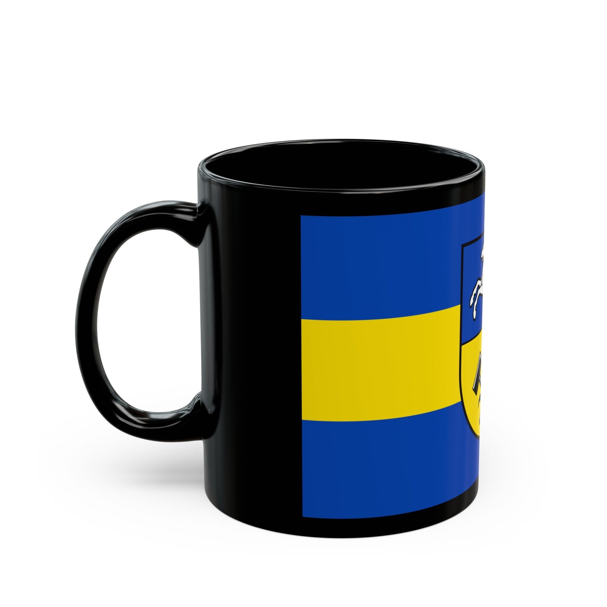 Flag of Helmstedt Germany - Black Coffee Mug-The Sticker Space