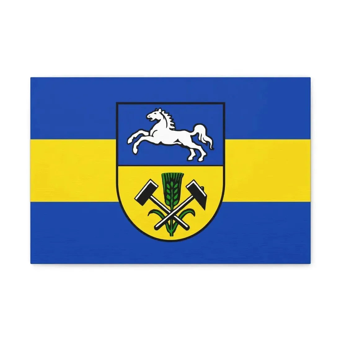 Flag of Helmstedt Germany - Canvas Wall Art - The Sticker Space
