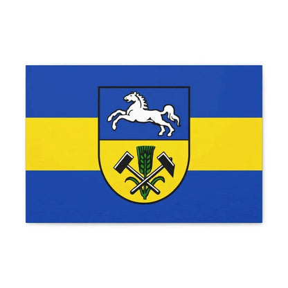 Flag of Helmstedt Germany - Canvas Wall Art - The Sticker Space