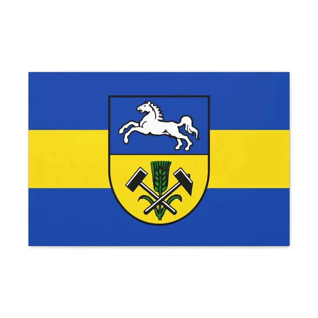 Flag of Helmstedt Germany - Canvas Wall Art - The Sticker Space