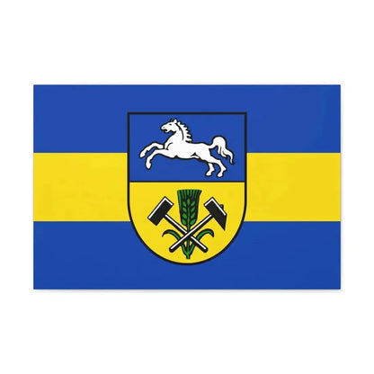 Flag of Helmstedt Germany - Canvas Wall Art - The Sticker Space