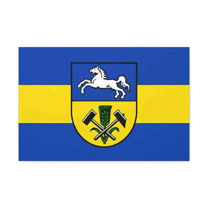 Flag of Helmstedt Germany - Canvas Wall Art - The Sticker Space