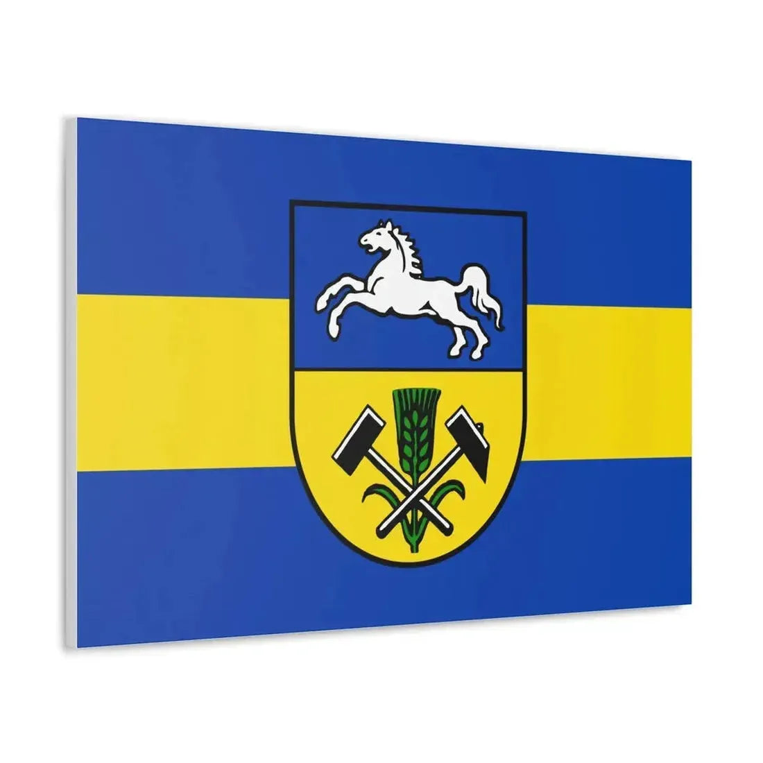 Flag of Helmstedt Germany - Canvas Wall Art - The Sticker Space