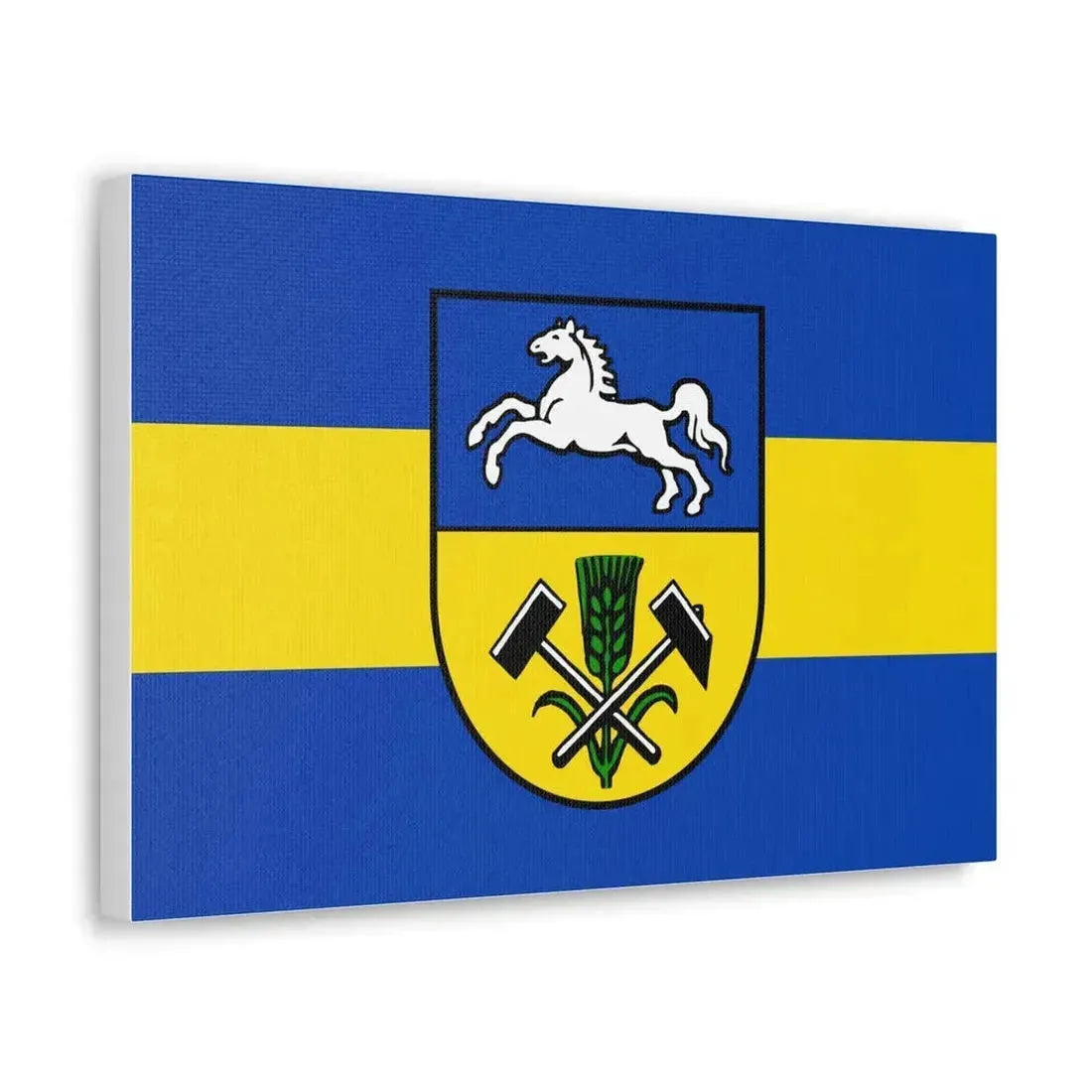 Flag of Helmstedt Germany - Canvas Wall Art - The Sticker Space
