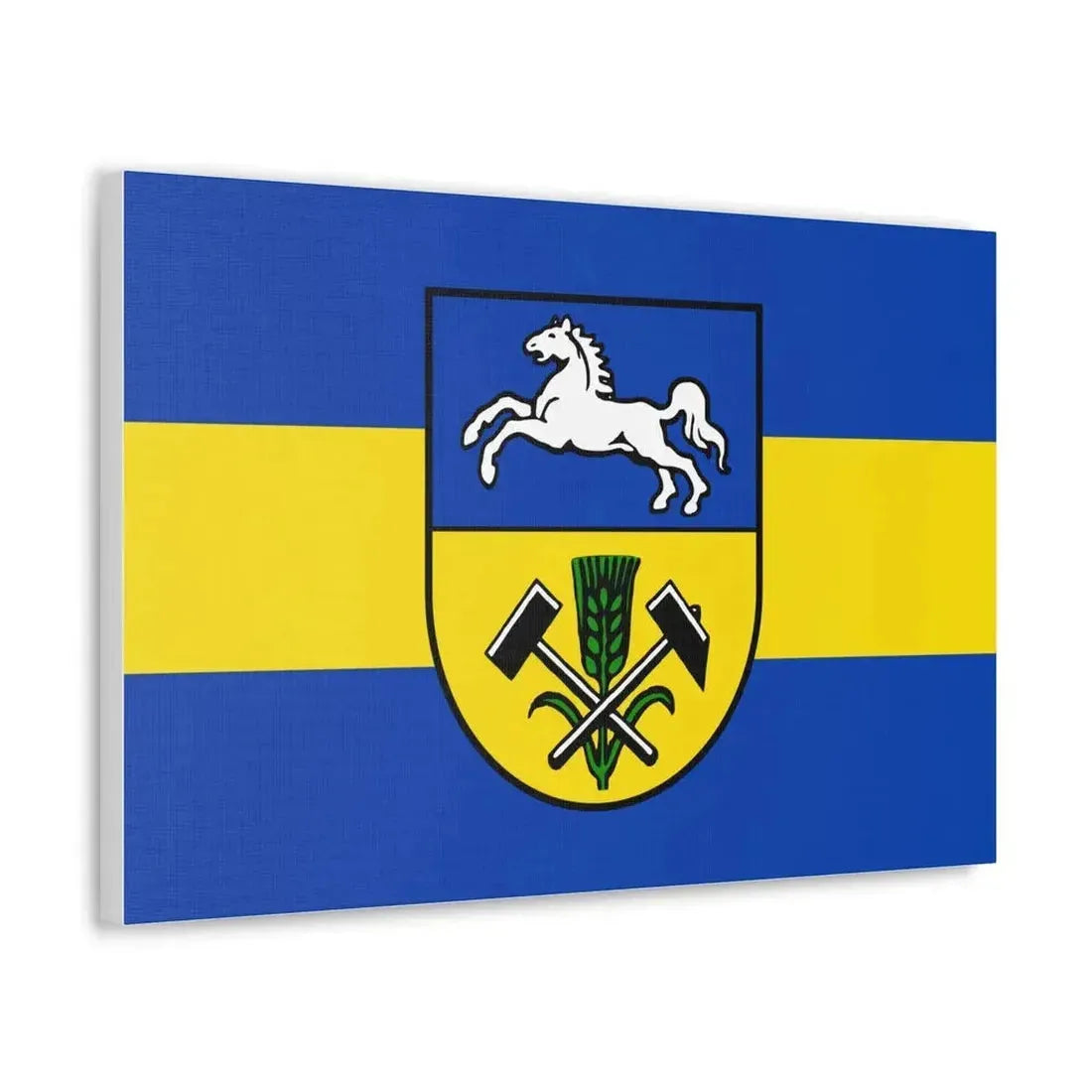 Flag of Helmstedt Germany - Canvas Wall Art - The Sticker Space