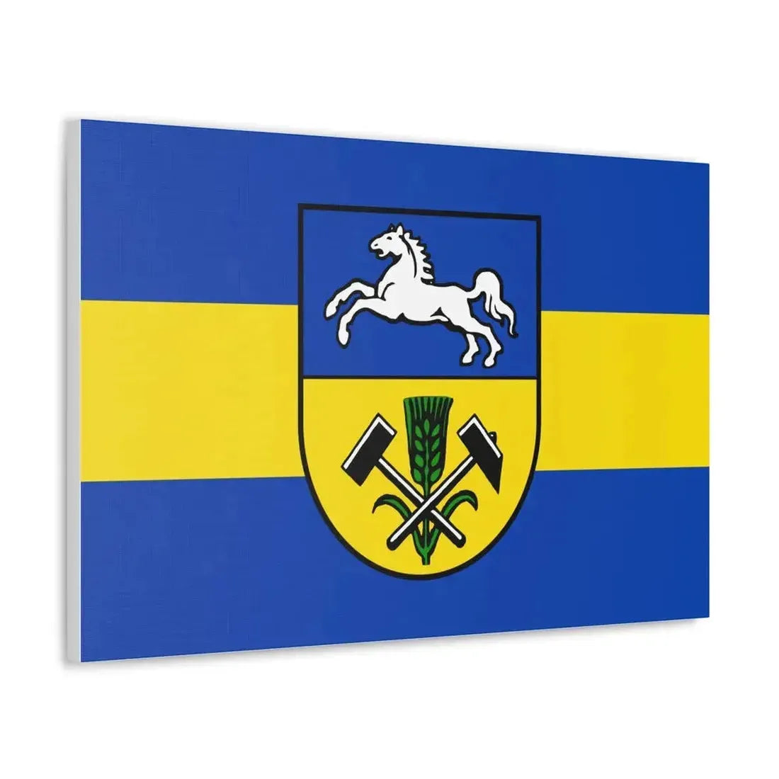 Flag of Helmstedt Germany - Canvas Wall Art - The Sticker Space