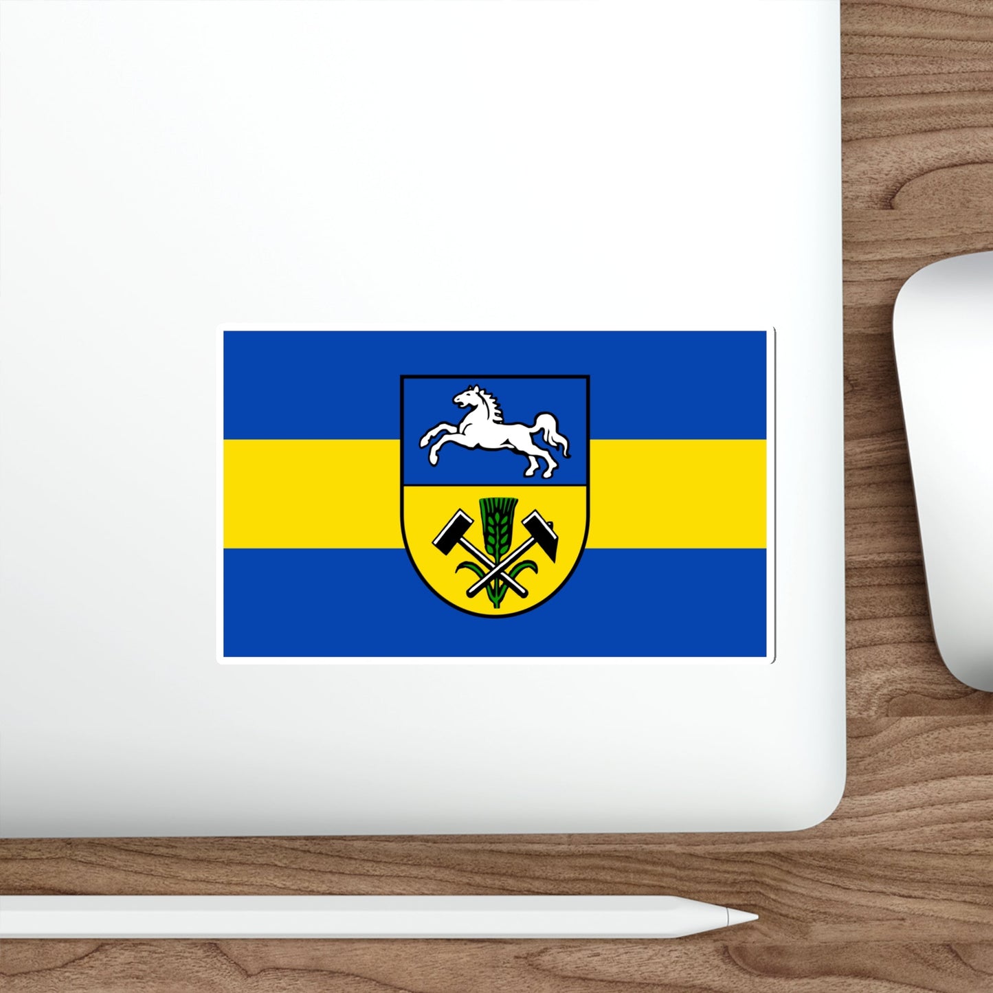 Flag of Helmstedt Germany STICKER Vinyl Die-Cut Decal-The Sticker Space