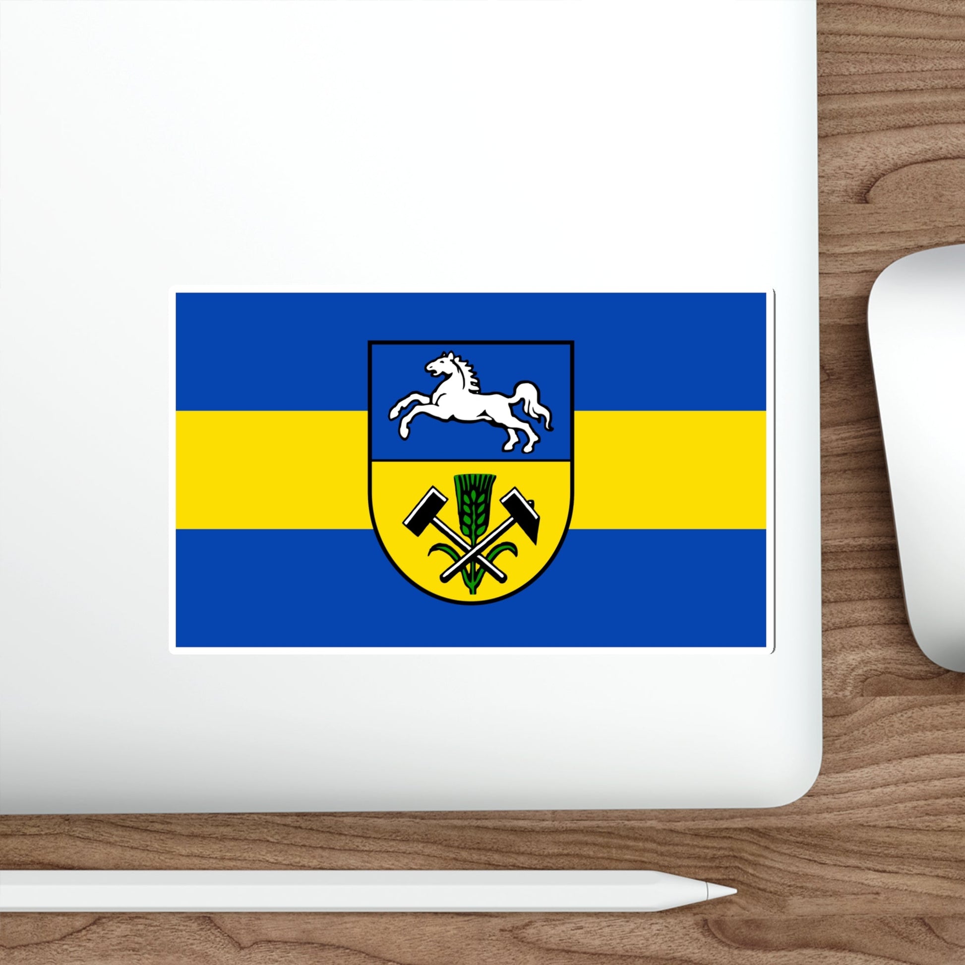 Flag of Helmstedt Germany STICKER Vinyl Die-Cut Decal-The Sticker Space