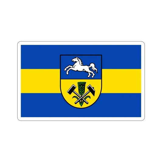 Flag of Helmstedt Germany STICKER Vinyl Die-Cut Decal 6 Inch - The Sticker Space