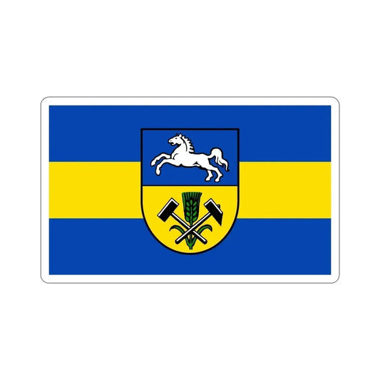 Flag of Helmstedt Germany STICKER Vinyl Die-Cut Decal 6 Inch - The Sticker Space