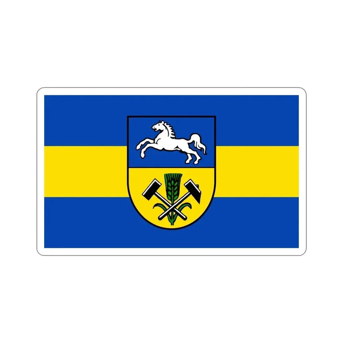 Flag of Helmstedt Germany STICKER Vinyl Die-Cut Decal - The Sticker Space
