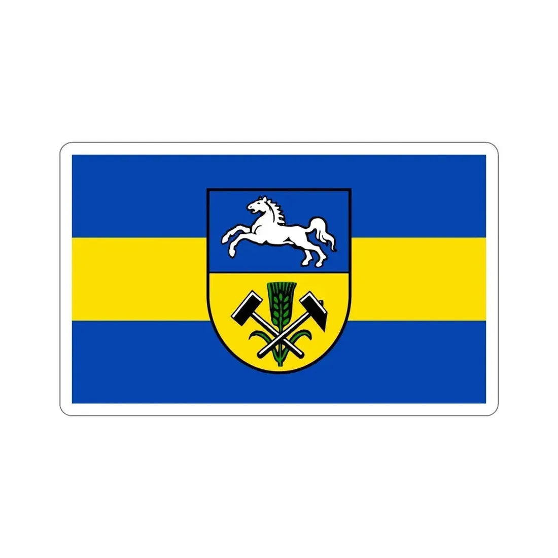 Flag of Helmstedt Germany STICKER Vinyl Die-Cut Decal - The Sticker Space