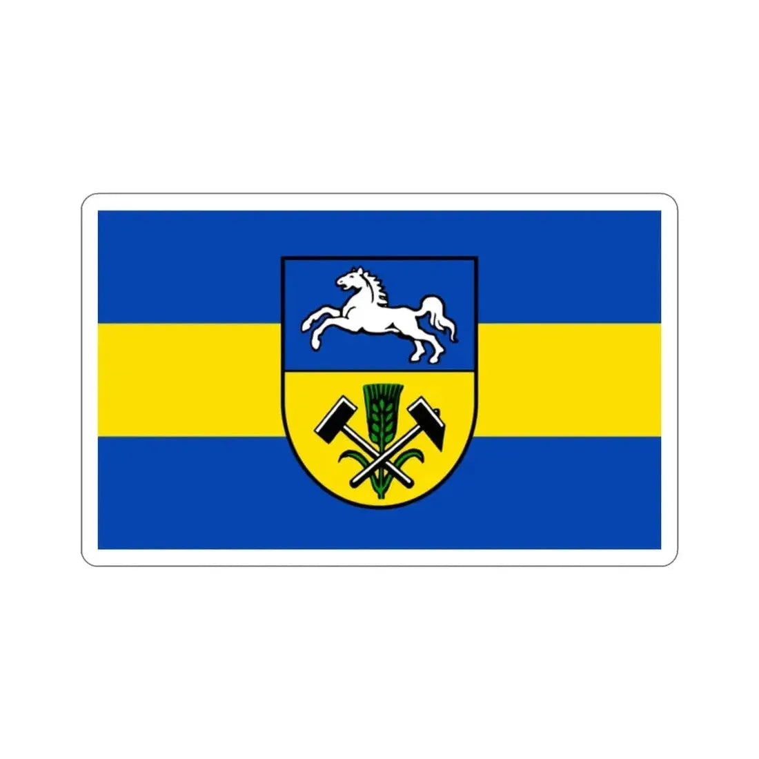 Flag of Helmstedt Germany STICKER Vinyl Die-Cut Decal - The Sticker Space