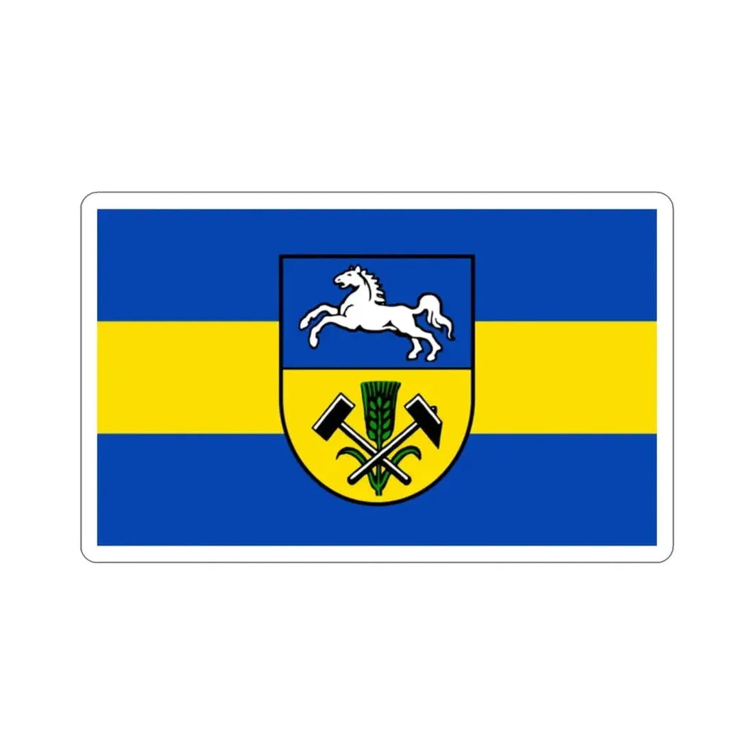 Flag of Helmstedt Germany STICKER Vinyl Die-Cut Decal - The Sticker Space