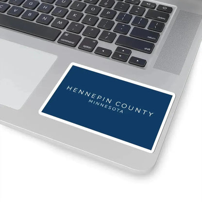 Flag of Hennepin County Minnesota 2022 (United States) STICKER Vinyl Kiss-Cut Decal - The Sticker Space