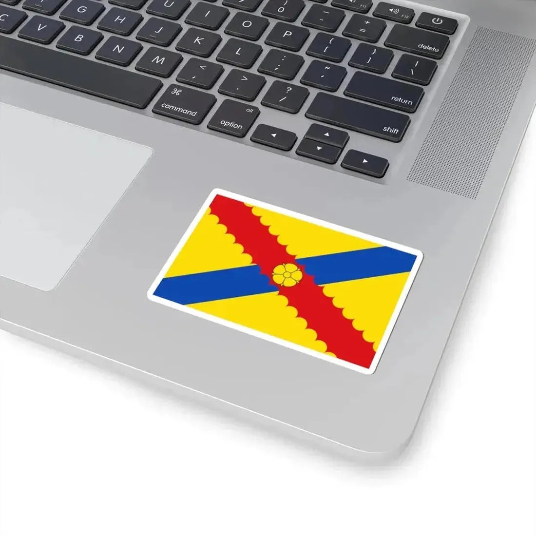 Flag of Hensies (Belgium) STICKER Vinyl Kiss-Cut Decal - The Sticker Space