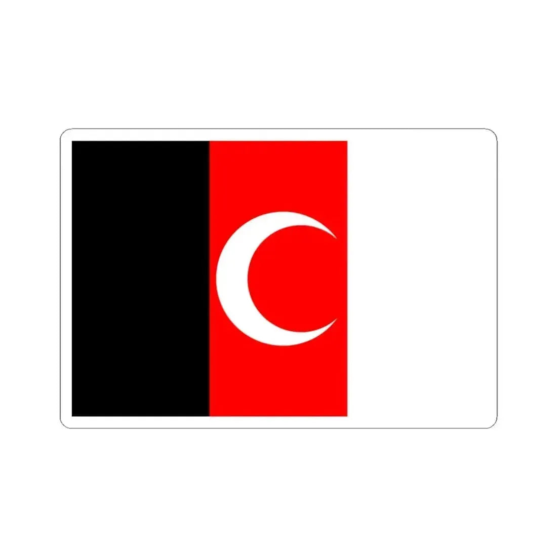 Flag of Herat Government 1930 (Afghanistan) STICKER Vinyl Kiss-Cut Decal 4 Inch White - The Sticker Space