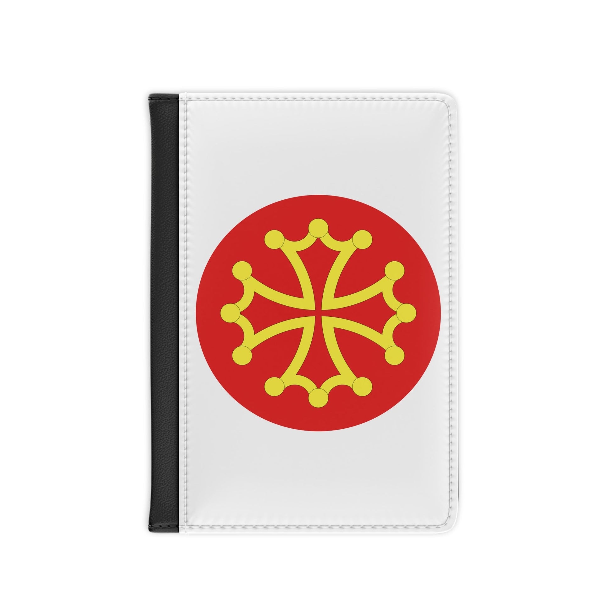 Flag of Hérault France 2 - Passport Holder-3.9" x 5.8"-The Sticker Space