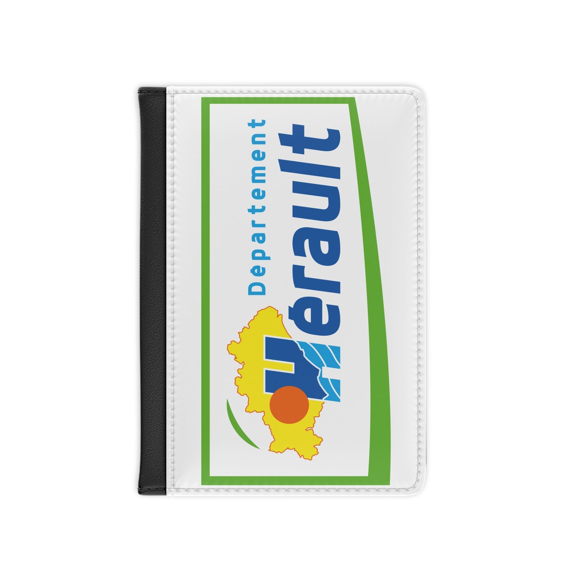 Flag of Hérault France - Passport Holder-3.9" x 5.8"-The Sticker Space